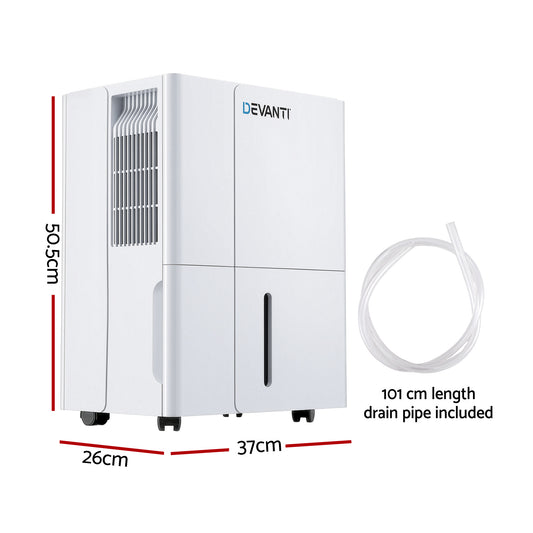 Devanti 30L/Day Dehumidifier Home Air Dryer Mould Moisture 4.7L Tank