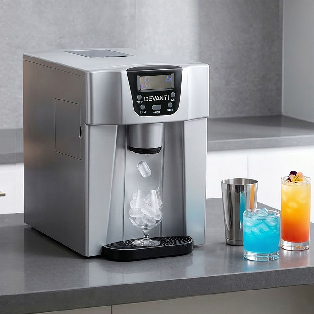 Devanti 12kg Ice Maker Machine with Water Dispenser