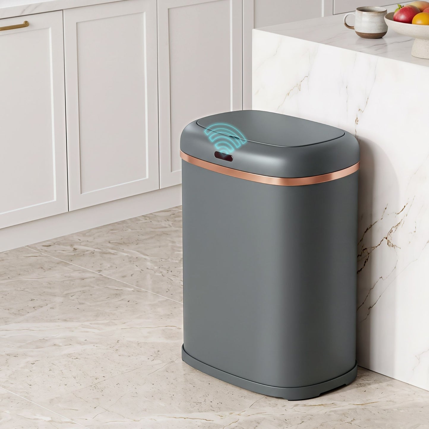 Devanti 38L Motion Sensor Bin Rubbish Automatic Grey