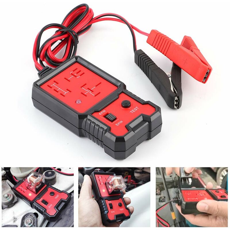 Automotive Relay Tester, 12V Electronic Automotive Relay Tester Auto Car Diagnostic Battery Checker Tool