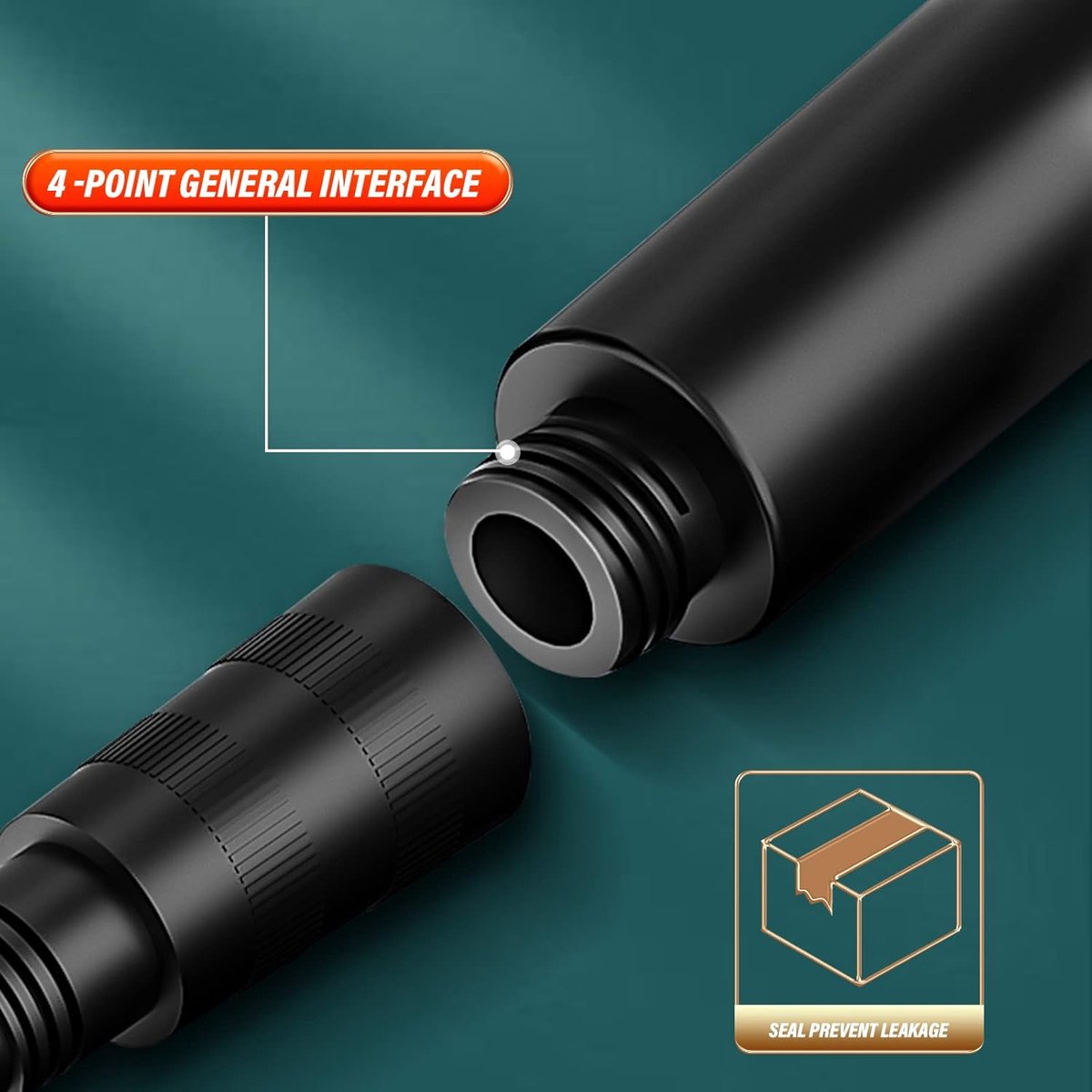 Shower Head - Shower Set - 6 Spray Modes - Water Saving - High Pressure - With 1.5m Explosion-Proof Hose and Self-Adhesive Holder - Rain Shower - Wellness - Hand Shower - Black - Bathroom Accessories - For Better Skin and Hair - High Quality - Durable
