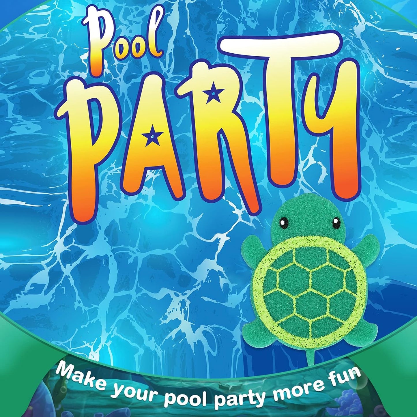 18 Pcs Oil Absorbing Sponge Hot Tub Scum Absorber Swimming Pool Spa Sponge Accessories Cleaning Kit to Collect Scum Grime and Oil from Hot Tub Swimming Pool and Spa(Turtle)