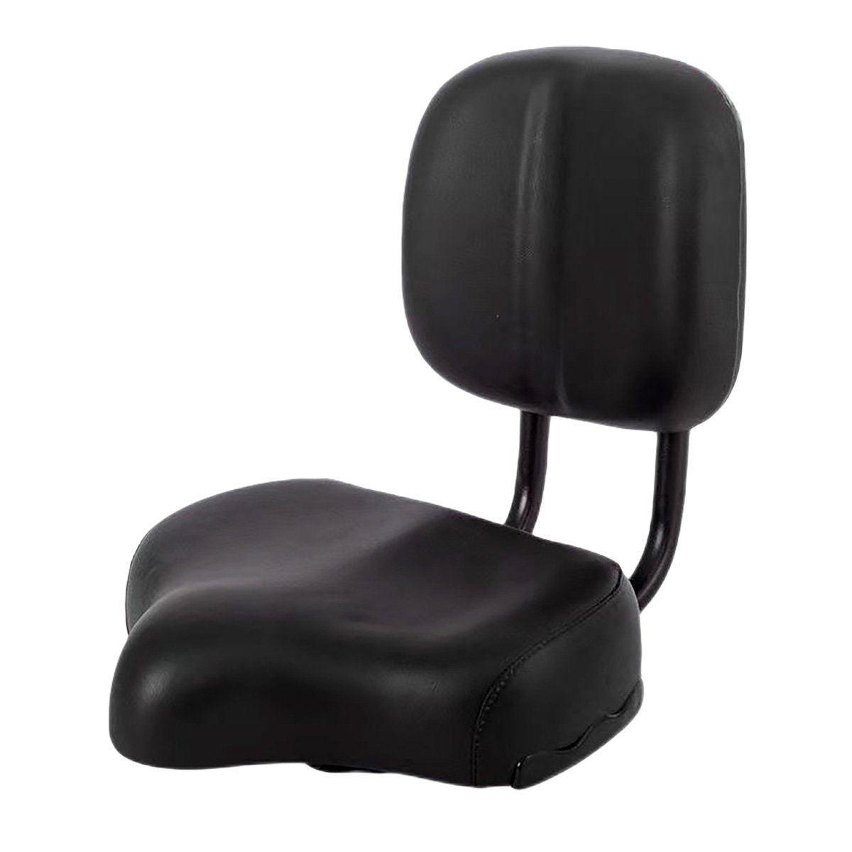 Electric Bicycle Tricycle Seat With Backrest Adjustable Comfortable Bike Seat - Grey