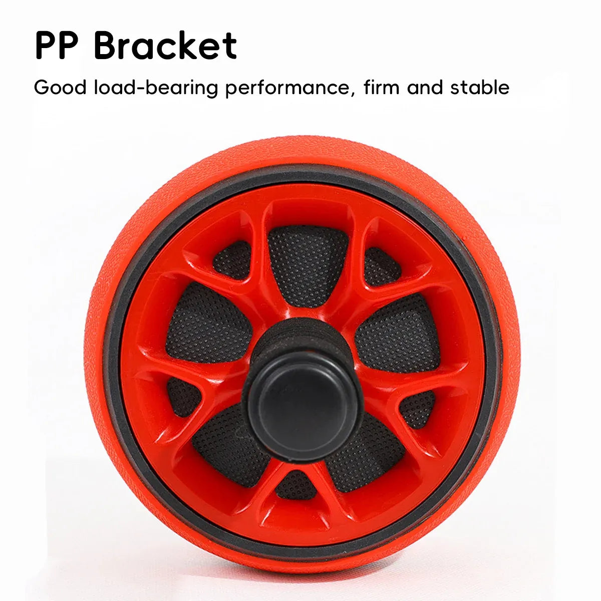 Abdominal Muscle Wheel Exercise Roller Fitness Equipment for Home Gym Men Women - Red