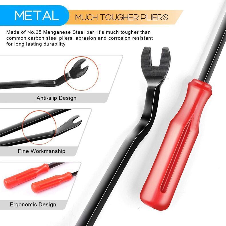 Boxed 710Pcs Heavy Duty Car Retainer Clips Kit with 4Pcs Fastener Removal Tools, 5Pcs Reusable Cable Ties and Metal Pliers – 16 Most Popular Sizes Push Pin Rivets Assortment for Automotive Bumper Fender Side Skirt
