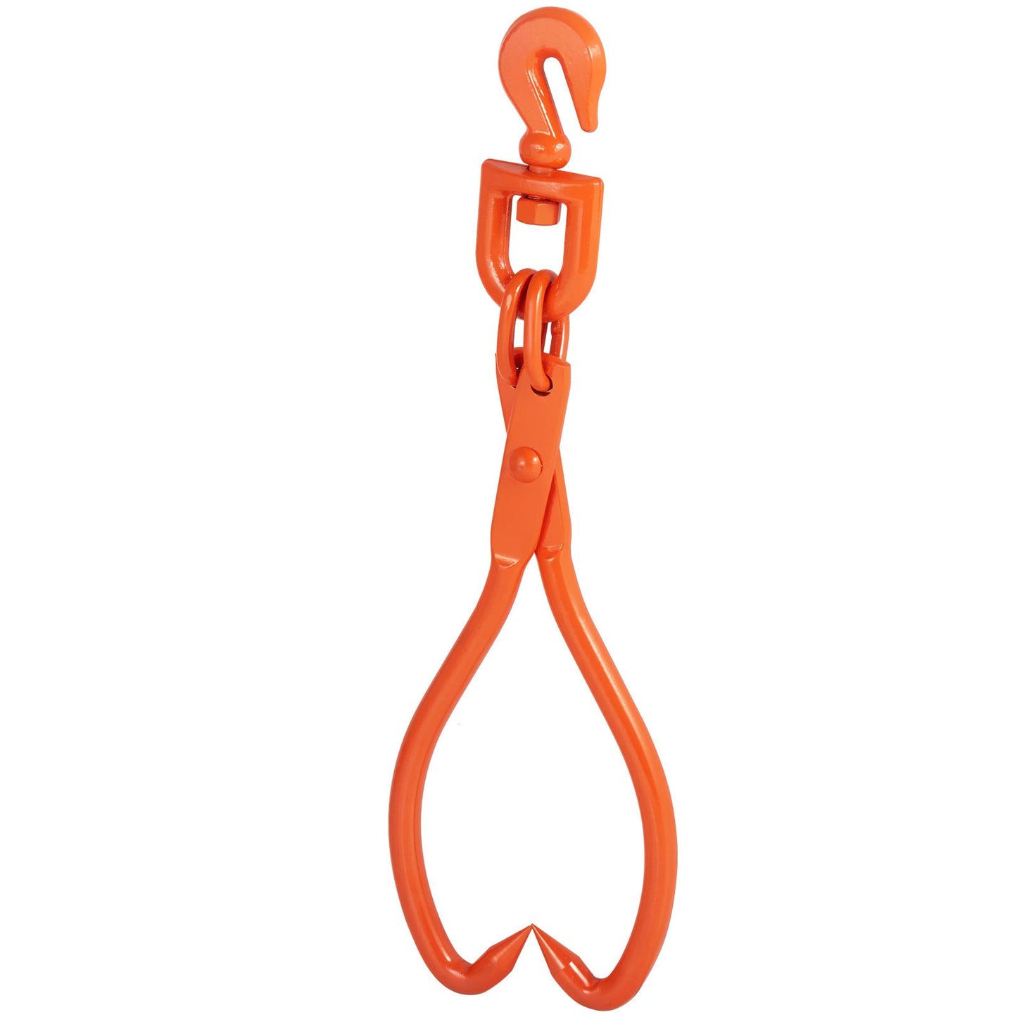 Log Skidding Tongs, 45.7cm 2 Claw Log Lifting Tongs, Heavy Duty Rotating Steel Lumber Skidding Tongs, 350 kg Loading Capacity, Log Lifting, Handling, Dragging & Carrying Tool