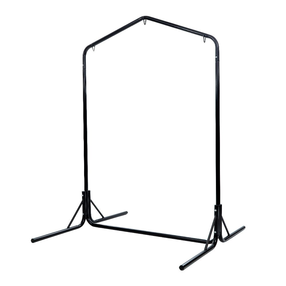 Gardeon Hammock Chair Steel Stand Outdoor Furniture Heavy Duty Black