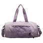 Purple Stylish Sports Gym Bag for Women - Lightweight Travel Duffel with
