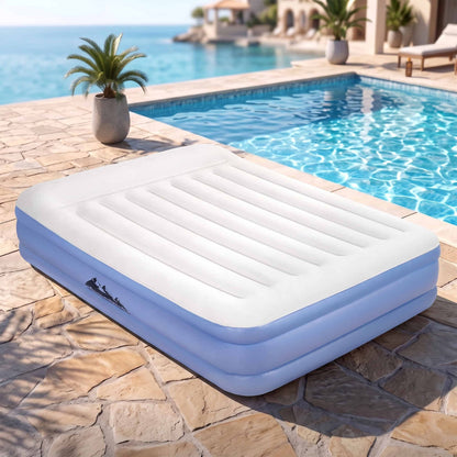 Weisshorn Queen Air Mattress with Rechargeable Cordless Pump 46cm