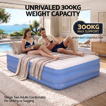 Weisshorn Queen Air Mattress with Rechargeable Cordless Pump 50cm