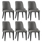 Artiss Dining Chairs Set of 6 Linen Fabric Grey
