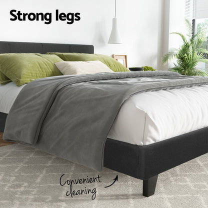 Artiss Bed Frame Queen Size Charcoal NEO