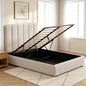 Artiss Bed Frame Double Size Beige TETTE