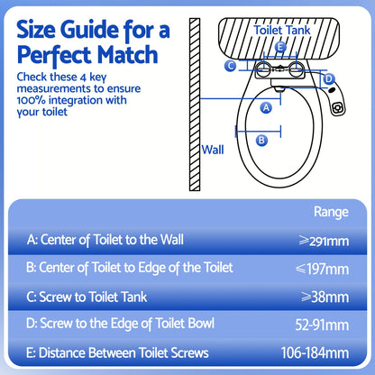 Cefito Ultra-Slim Bidet Attachment Detachable Bidet with Self-Cleaning Dual Nozzle Non-Electric Adjustable Water Pressure, Cold Water Toilet Bide