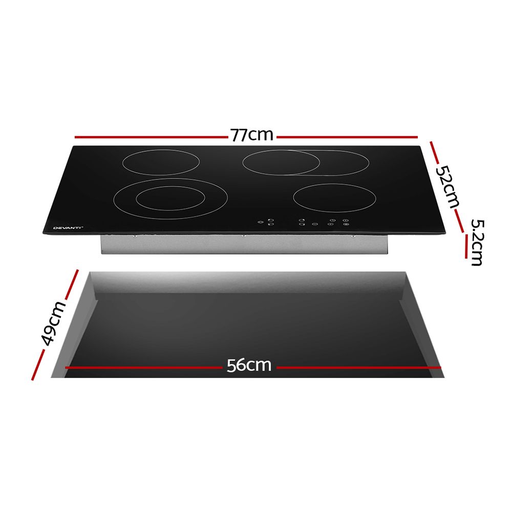 Devanti Electric Ceramic Cooktop 77cm