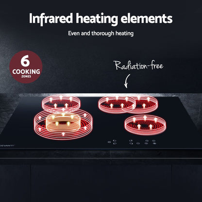 Devanti Electric Ceramic Cooktop 77cm