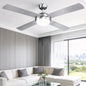 Devanti 52'' Ceiling Fan AC Motor w/Light w/Remote - Silver