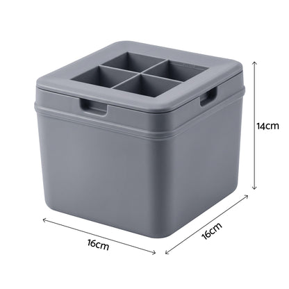 Artiss 5cm Clear Ice Mold Whiskey Large Square Ice Cube Tray