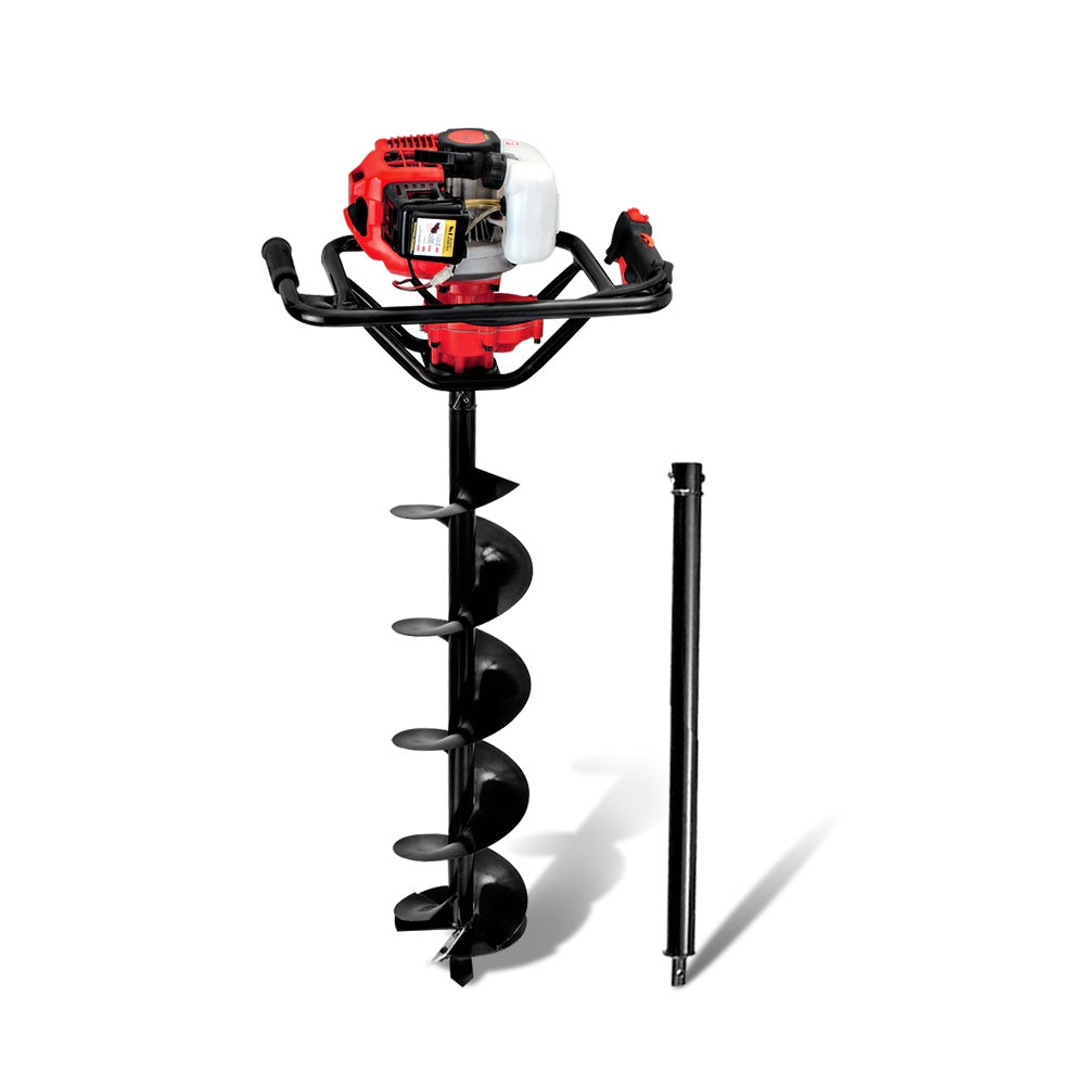 Giantz Post Hole Digger 200mm Petrol Drill Extension Bits Auger