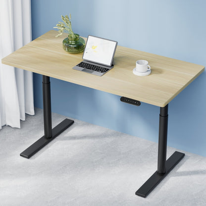 Artiss Standing Desk Motorised Electric Dual Motor White Oak 120CM