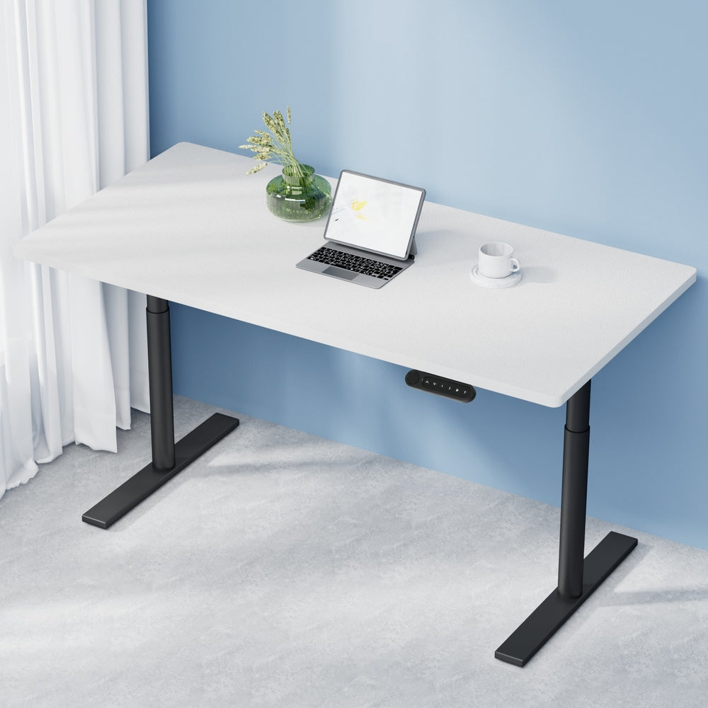 Artiss Standing Desk Motorised Electric Dual Motor White 140CM