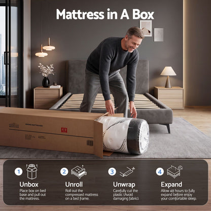 Giselle Bedding 32cm Mattress Euro Top Single