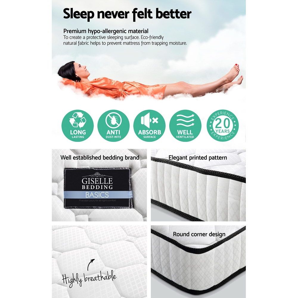 Giselle Bedding 21cm Mattress Tight Top Queen