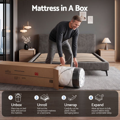 Giselle Bedding 32cm Mattress Euro Top Super King