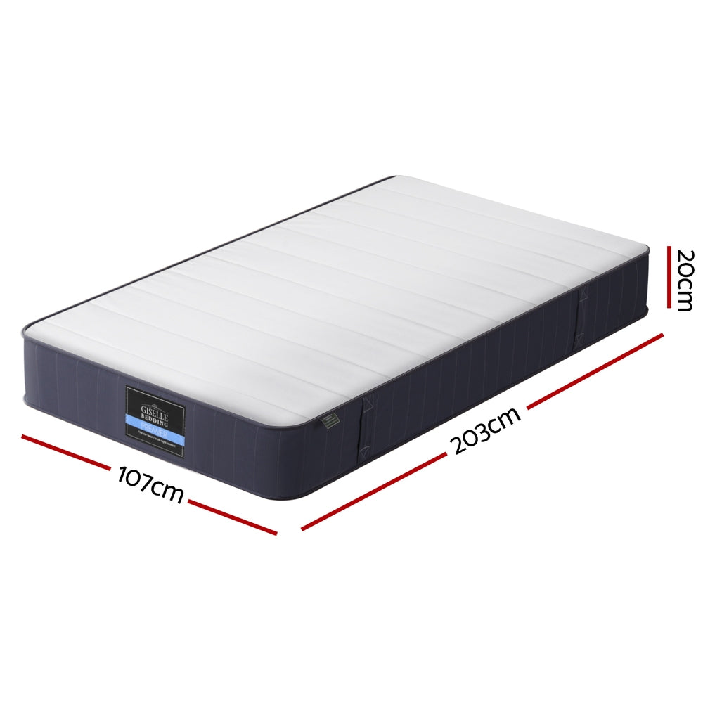 20cm Giselle Mattress King Single Bed Pocket Spring Mattresses