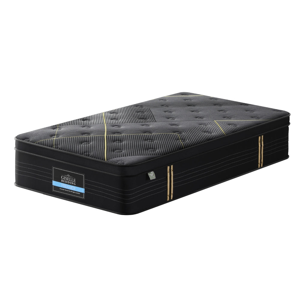 35cm Giselle Mattress Single Bed Bamboo Pocket Firm Foam