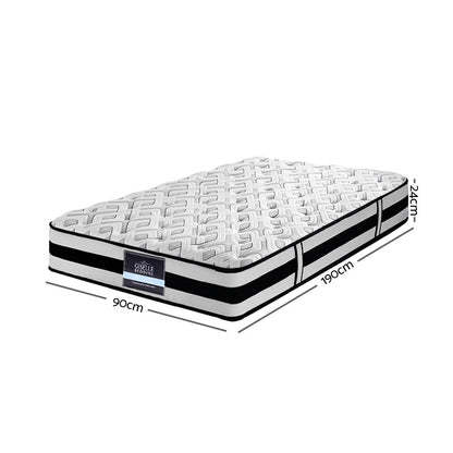 Giselle Bedding 24cm Mattress Super Firm Single
