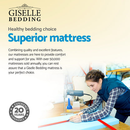 Giselle Bedding 24cm Mattress Super Firm Single