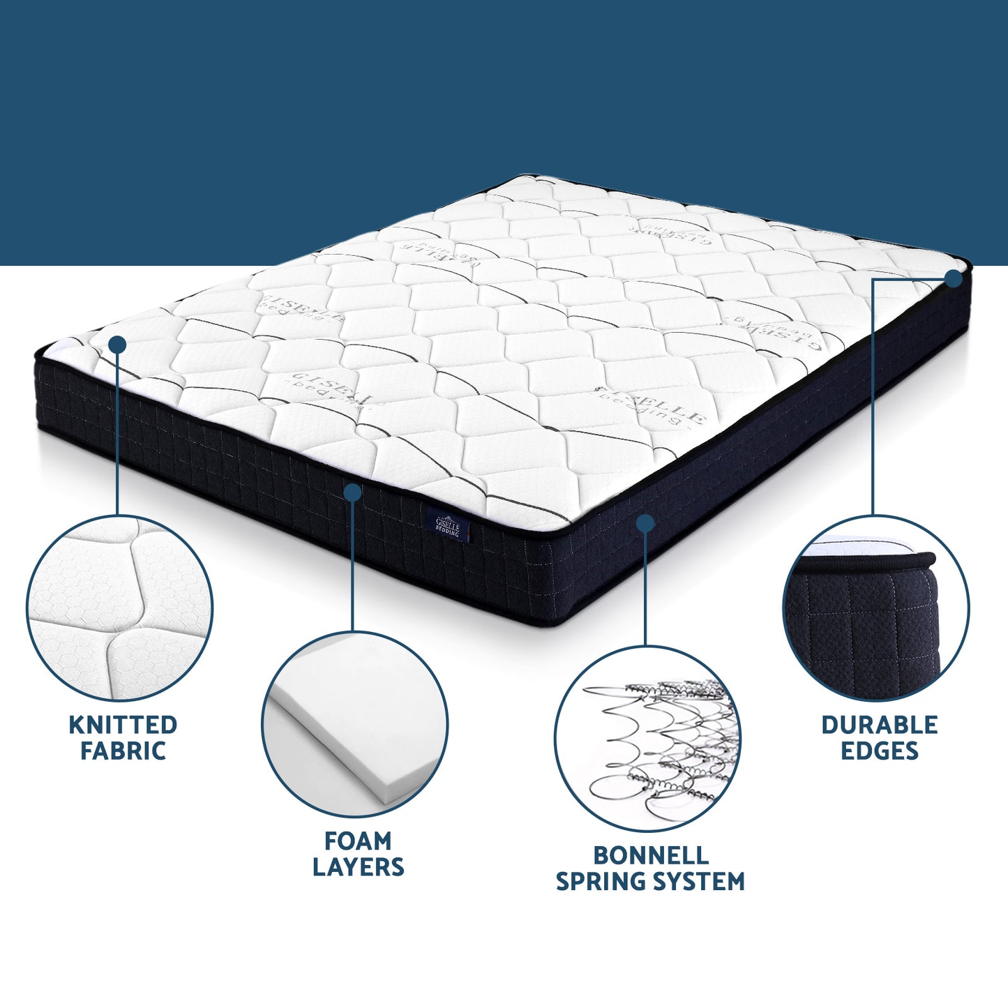 Giselle Bedding 16cm Mattress Medium Firm Double