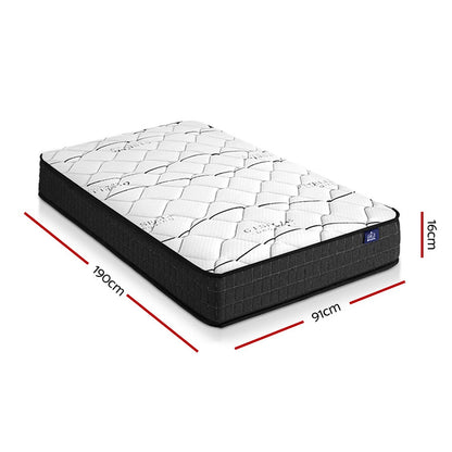 Giselle Bedding 16cm Mattress Medium Firm Single
