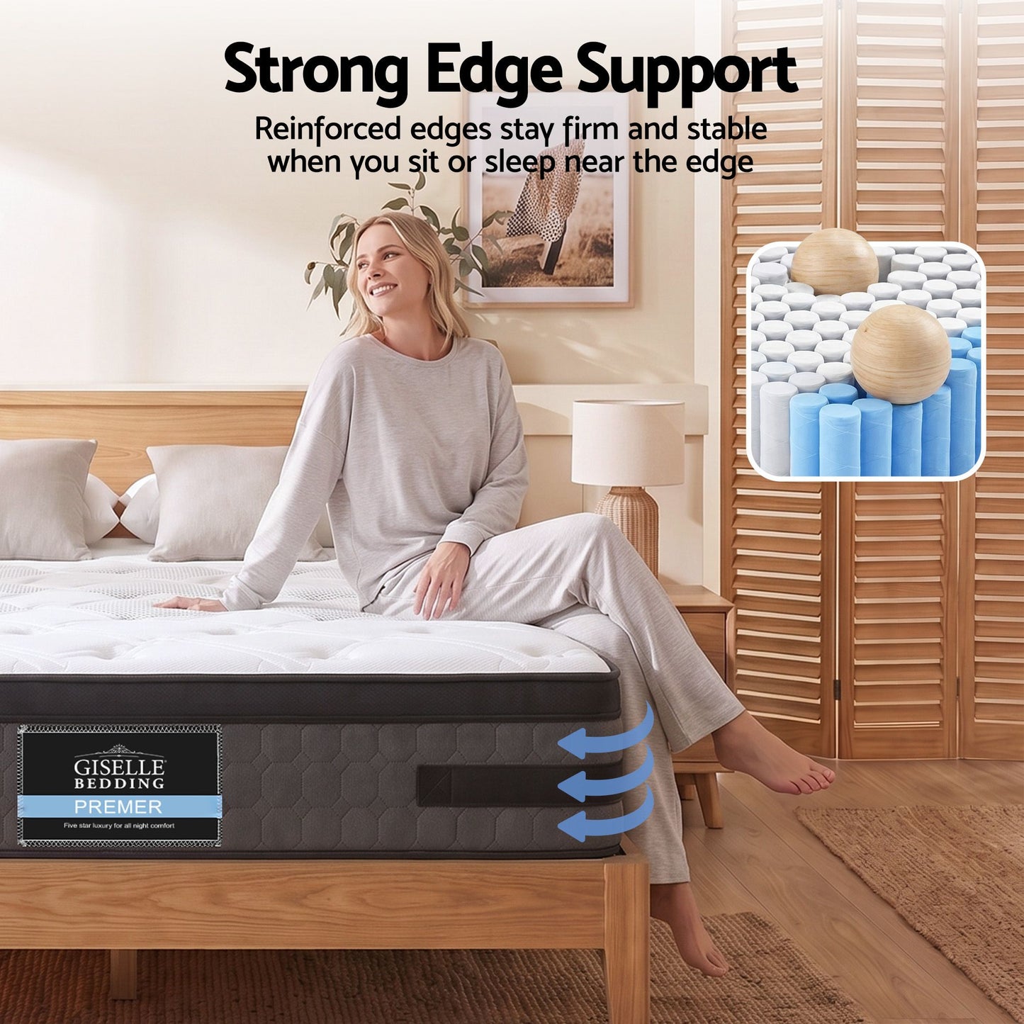 Giselle Bedding 36cm Mattress Cool Gel Memory Foam Queen