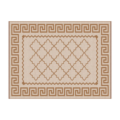 Gardeon Outdoor Rugs 274x366cm Large Carpet Reversible PP Dual-Sided Area Mat Patio Rug Khaki