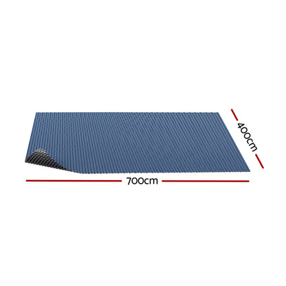 Aqua Buddy Pool Cover 600 Micron 7x4m Swimming Pool Solar Blanket Blue Black