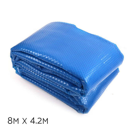Aqua Buddy Pool Cover 8x4.2m 400 Micron Swimming Pool Solar Blanket Blue