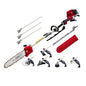 Giantz 4 Stroke Pole Chainsaw Petrol Hedge Trimmer Tree Pruner 12'' 7 In 1