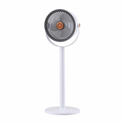 Devanti Rechargeable Pedestal Fan, 4000mAh Battery 5 Speed 4 Height, White