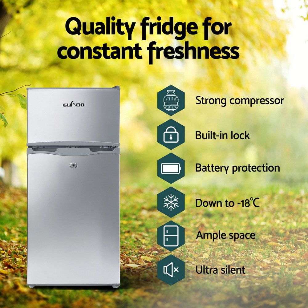 Glacio 100L Portable Fridge Freezer 12V 24V 240V Car fridge Ourdoor Indoor