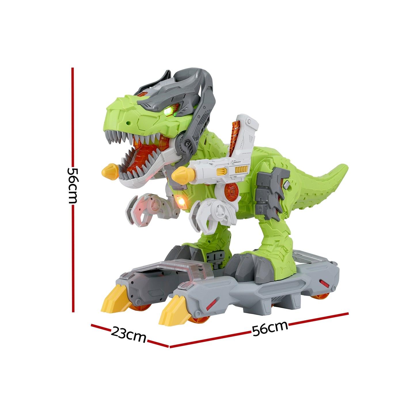 Keezi Kids Dinosaur Ride On Push Car Toy with Spray Function Indoor Outdoor Toys
