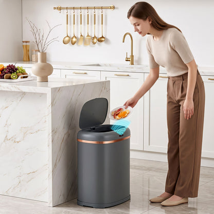 Devanti 38L Motion Sensor Bin Rubbish Automatic Grey