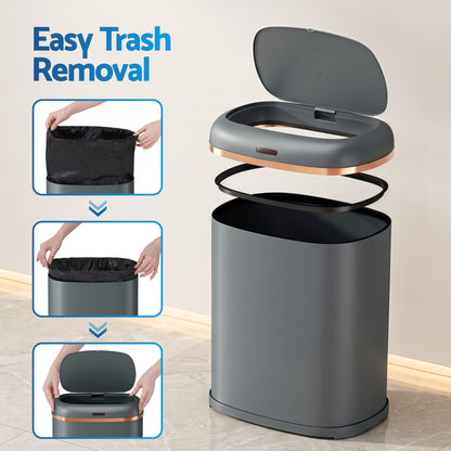 Devanti 38L Motion Sensor Bin Rubbish Automatic Grey