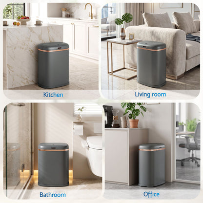 Devanti 38L Motion Sensor Bin Rubbish Automatic Grey