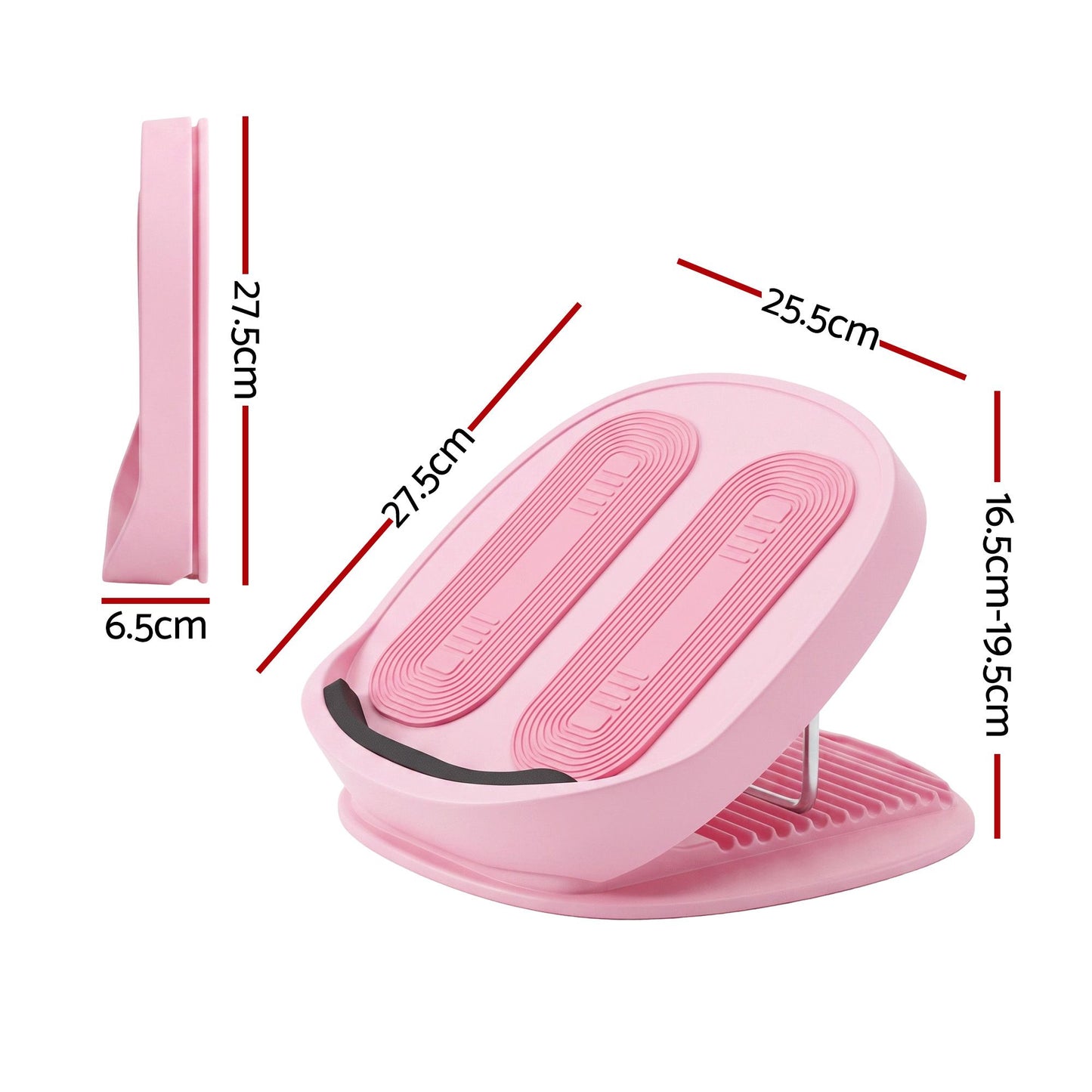 Everfit Slant Board, Balance Board, 14-Level Adjustable Incline Calf Stretcher for Stretching, Squats and Home Fitness Pink