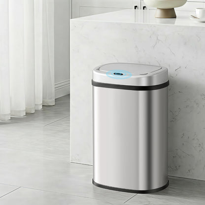 Devanti 50L Sensor Bin Motion Rubbish Automatic Silver