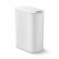 Devanti Automatic Trash Bin with Lid 21L Motion Sensor Kitchen Bin Touchless Garbage Can Plastic Slim Rubbish Bin with Liner Holder for Kitchen, Home, Office, White