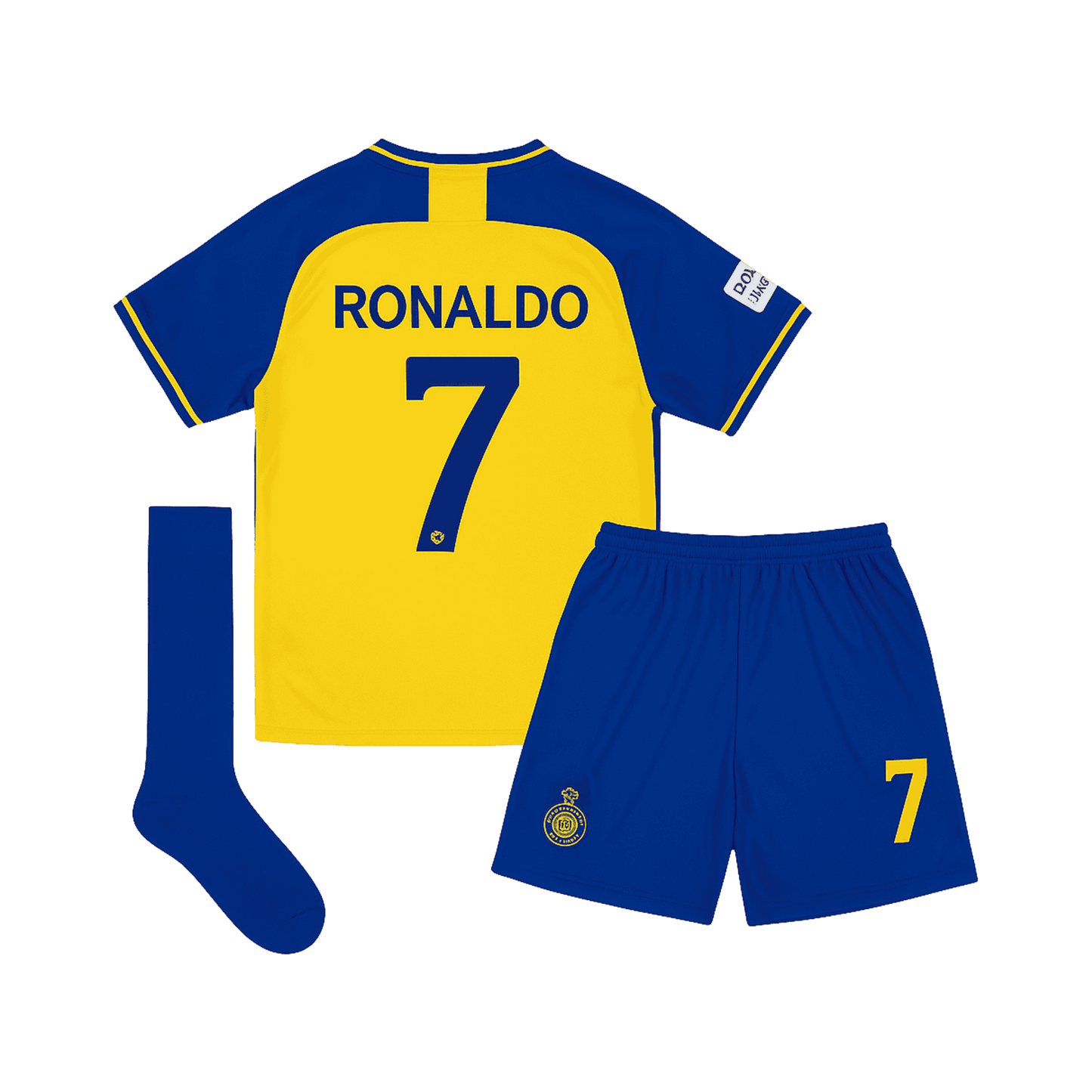 Soccer Jersey Kit Ronaldo #7 Al Nassr KSA Size 24 26 28 XS