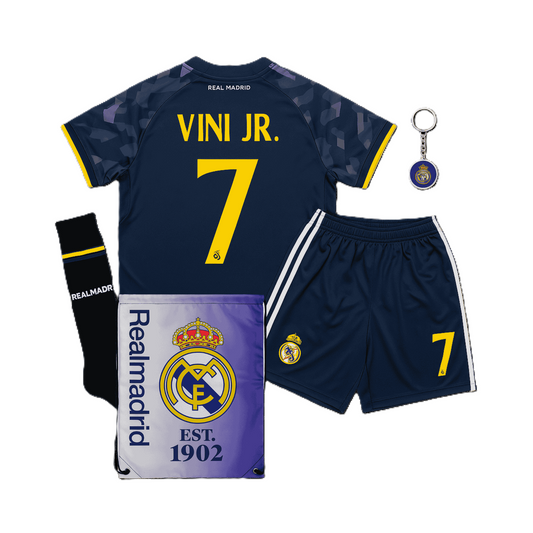 Soccer Jersey Kit Vini Jr #7 Realmadrid Size 26